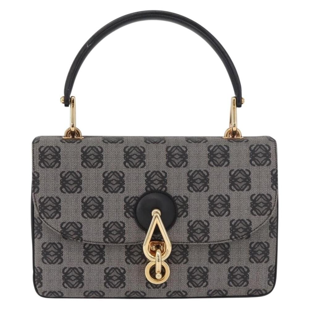 Loewe Anagram Leather Handbag Gray